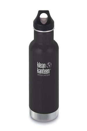 SEA YOGI // Shale black matt water bottle by Klean Kanteen. Keeps the water 20h hot and 50h iced.