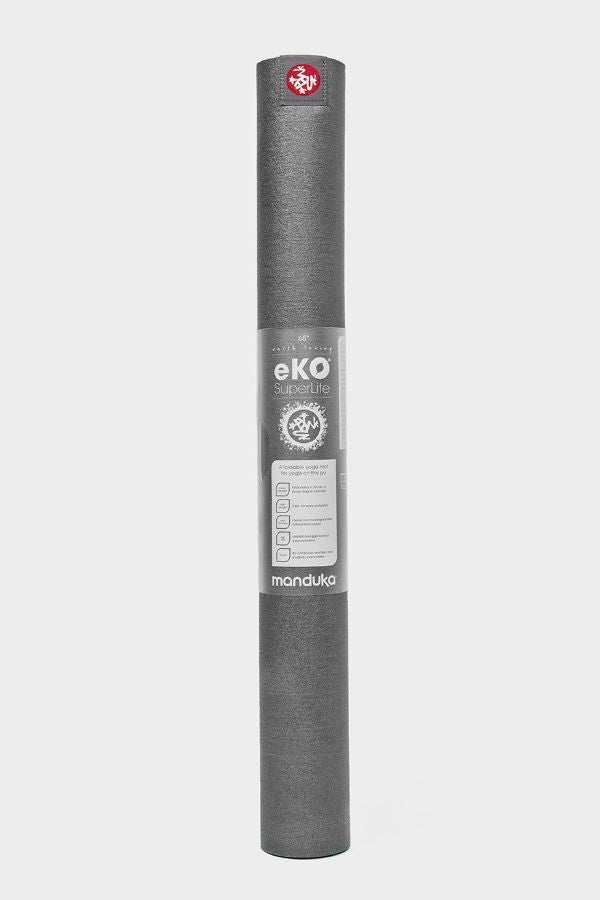 SEA YOGI // Manduka eKO Superlite Yoga Mat in Charcoal, standing