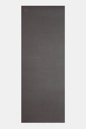 SEA YOGI // GRP antislip yoga mat, steel grey, in 6mm by Manduka, spread out