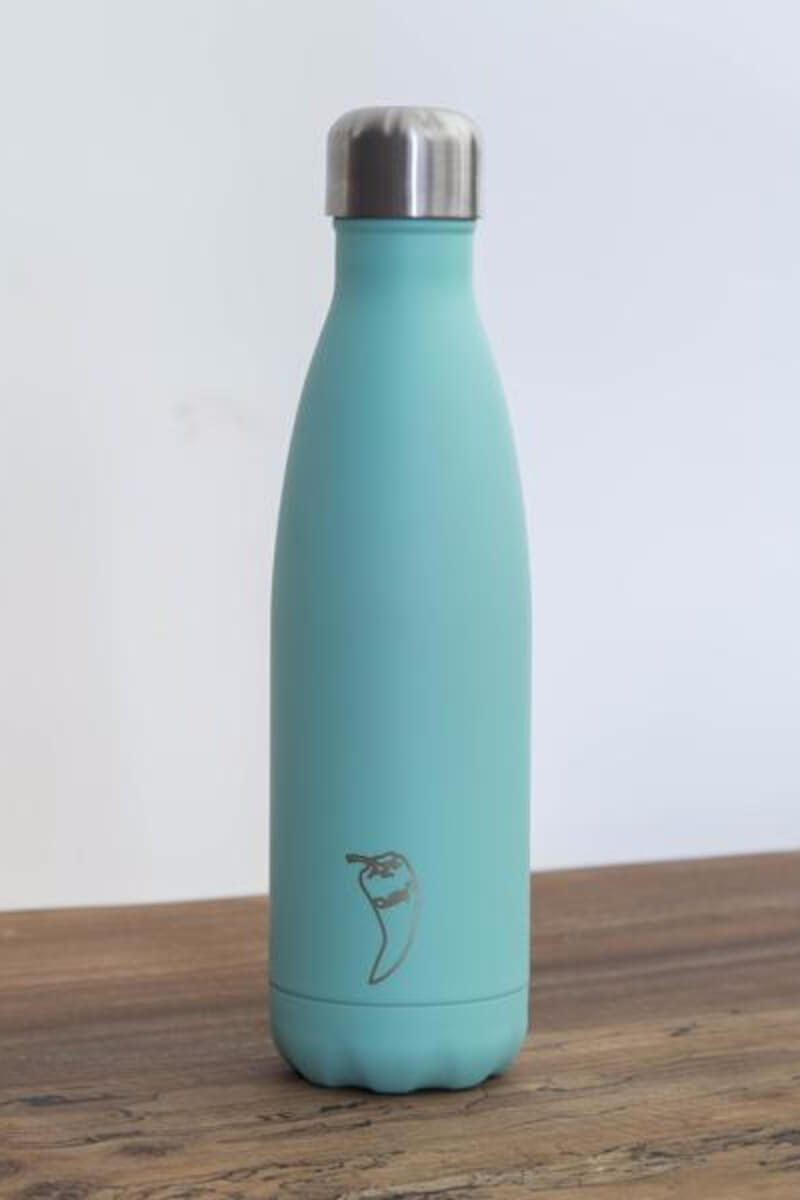 SEA YOGI water bottles in green, 500ml, 24 hours cold or 12h Cold by Chilly - Yoga Shop in Palma