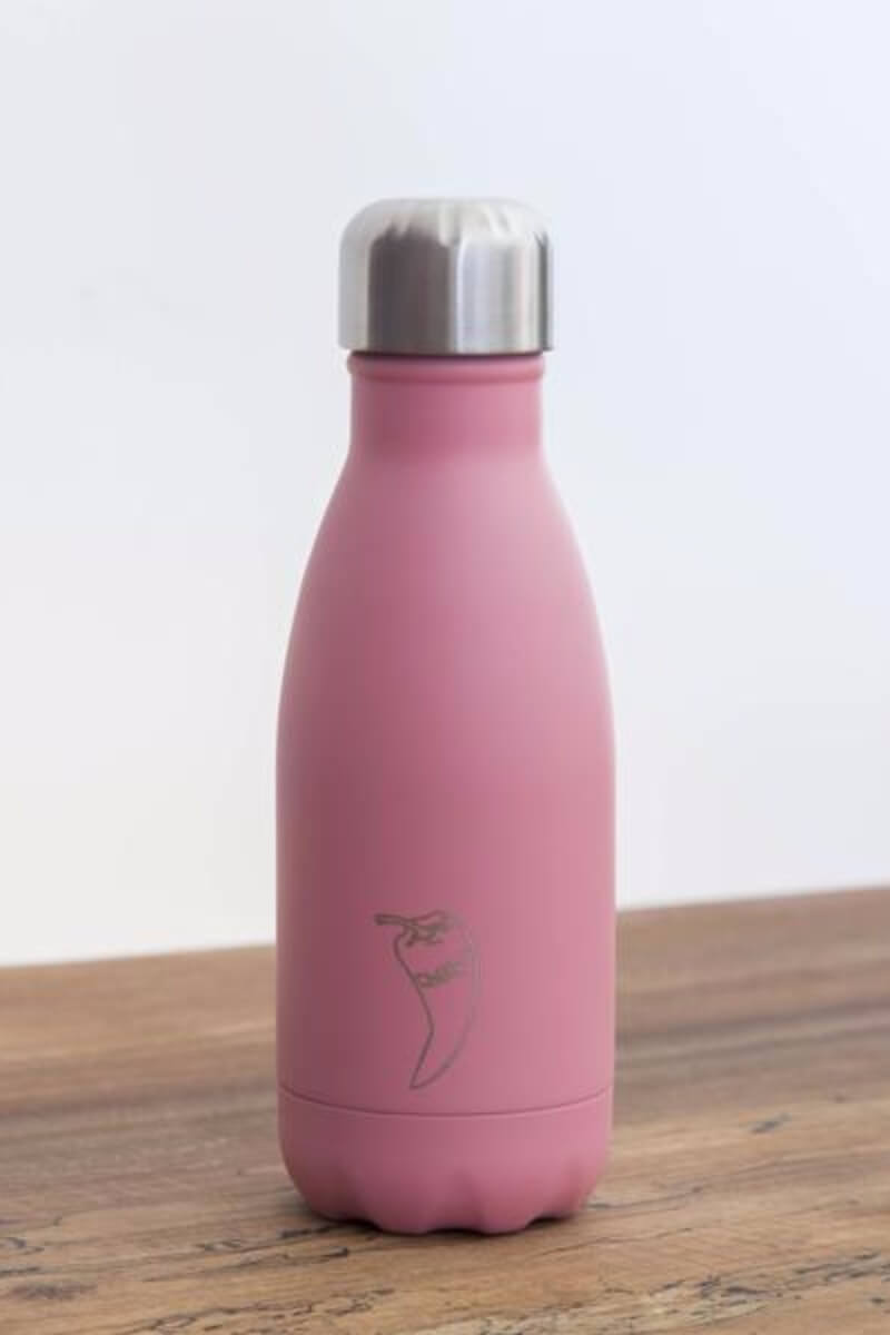 SEA YOGI water bottles in pink, 24 hours cold or hot by Chilly, 260ml